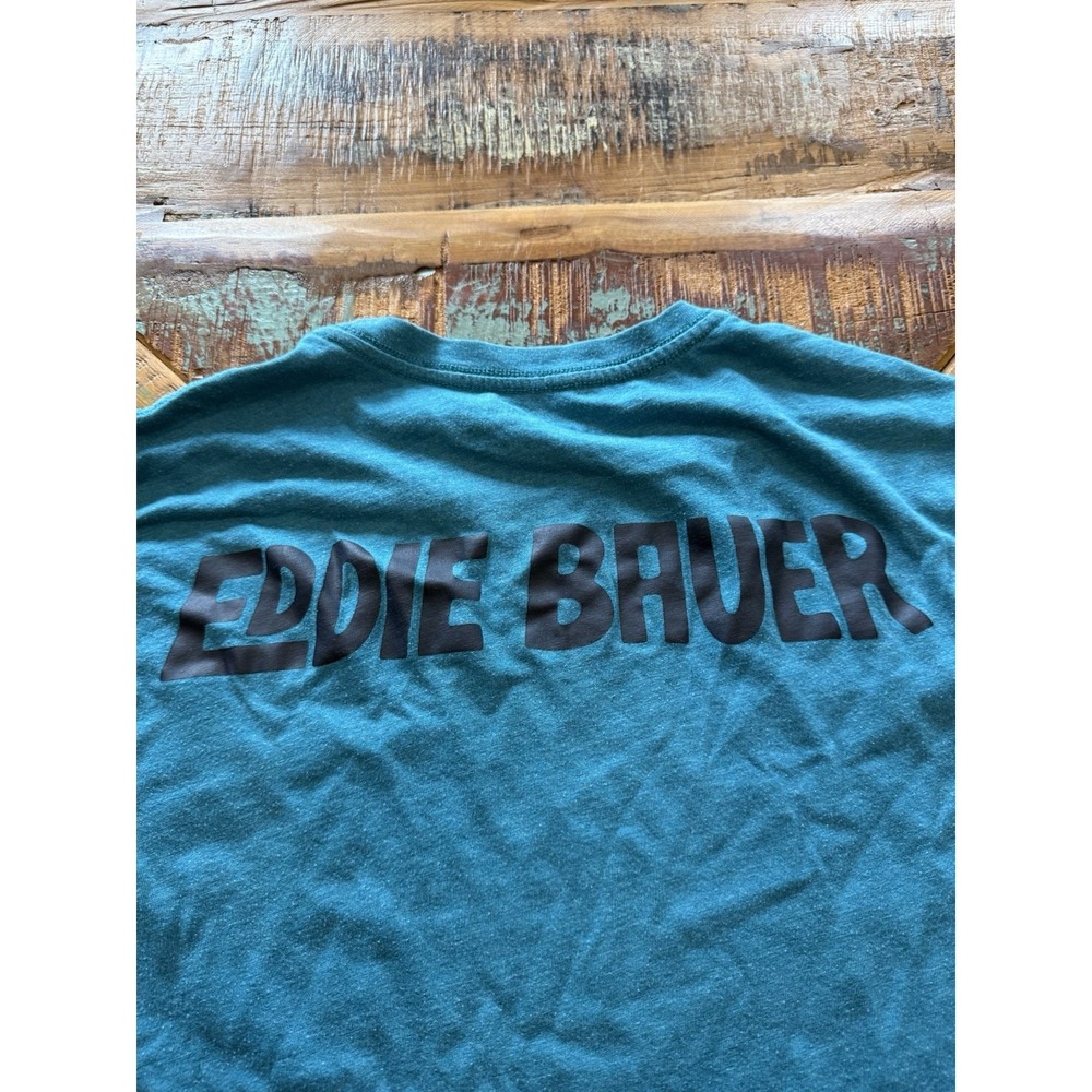 Men's Eddie Bauer To The Top Teal T Shirt Size XLT - Picture 6 of 6